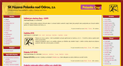 Desktop Screenshot of hazena-polanka.cz